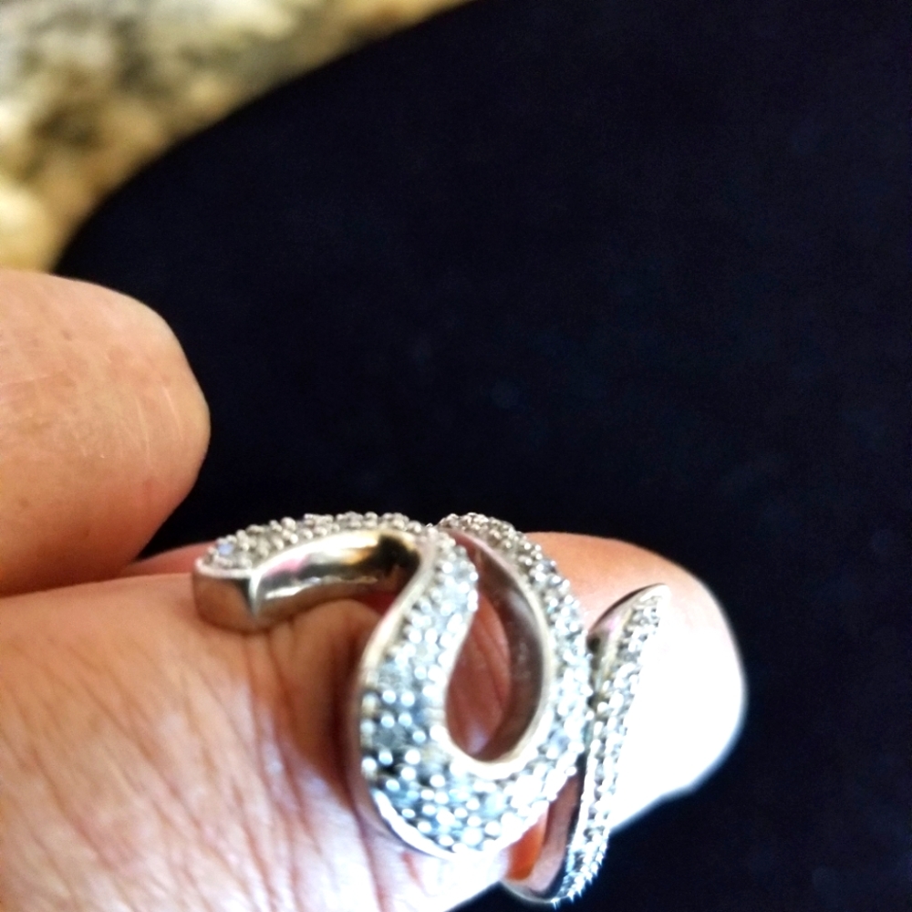 Sterling Silvet Snake ring sz 7